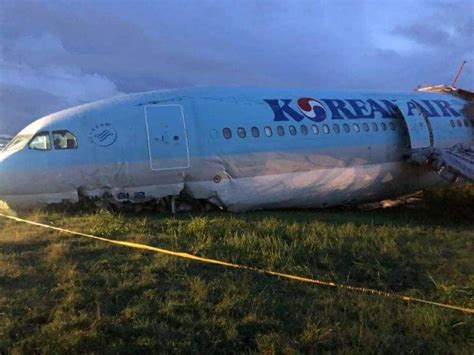 KAL 631 Korean Airlines A330 Crashes On Third Landing Attempt At Cebu