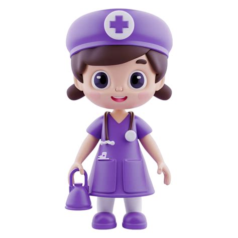 Nurse Cartoon Character Ai Generative 43369506 Png