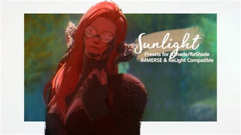 Sunlight Presets For Gshade Reshade Immerse Compatible Juno S