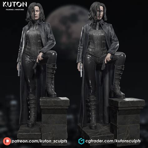 Selene Action Figure Resin 3d Printed Underworld 3d Etsy