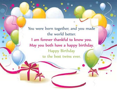 Happy Birthday Twins Wishes & Quotes - 2HappyBirthday