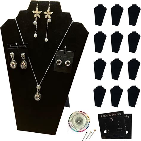 Amazon 7TH VELVET 12pcs Jewelry Display Stand 12 5 Jewelry