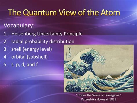 The Quantum View Of The Atom Ppt Download