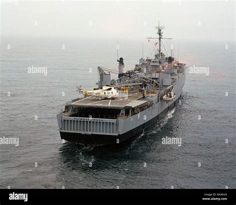1974 A Starboard Quarter View Of The Amphibious Transport Dock Uss