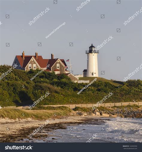 Nobska Lighthouse Woods Hole Falmouth Cape Cod Massachusetts Usa