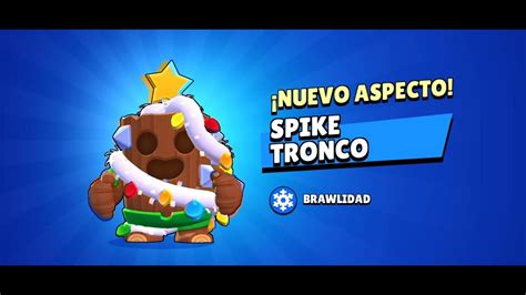 Comprando A Spike Tronco Por Navidad En Brawl Stars Youtube