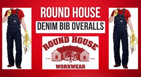 Round House Denim Bib Overalls Work Clothing Info