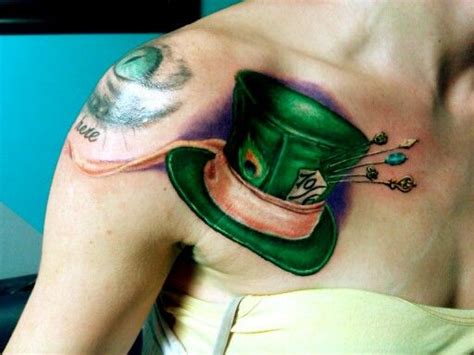 Custom Mad Hatter Hat Tattoo Mad Hatter Tattoo Tattoos Wonderland