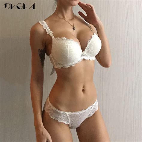 New Women S Underwear Set Lace Sexy Push Up Bra And Panty Sets Bow