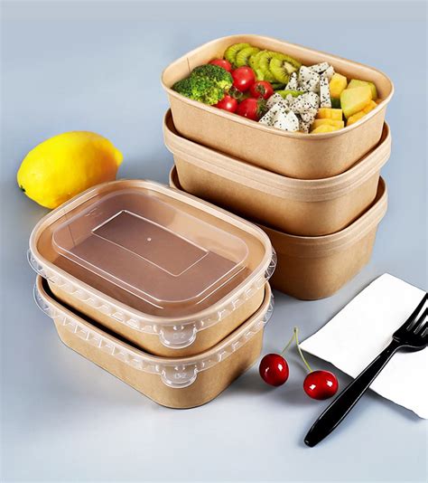 Kraft Food Container Kraft Paperboard Food Tray Kraft Box Food