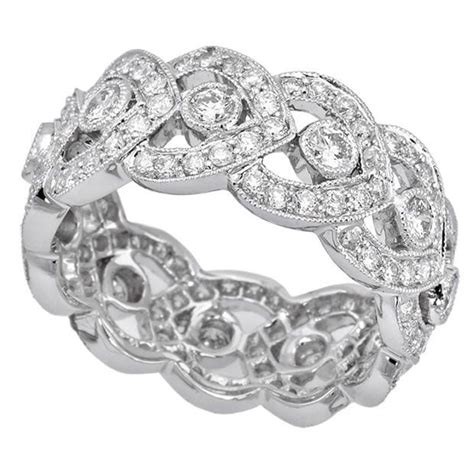 18k White Gold 170ct Diamond Ladies Right Hand Ring Anniversary Rings