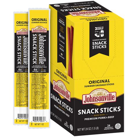 Johnsonville Original Summer Sausage Sticks 1 Ounce 24