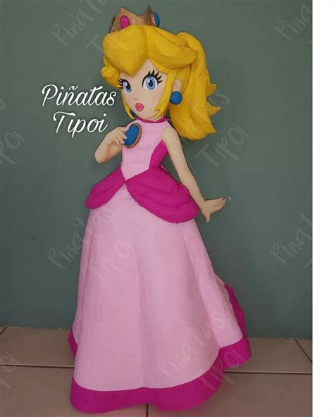 The Princess Peach Is Wearing A Pink Dress