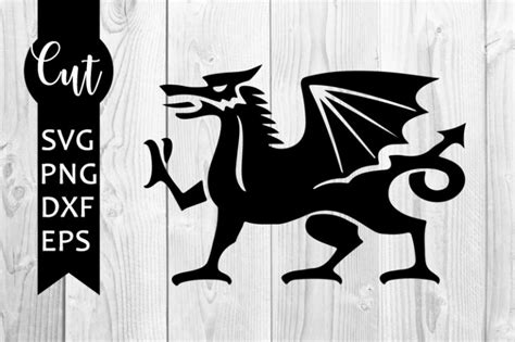 Welsh Dragon Svg Free Dragon Svg Welsh Svg Instant Download Cut