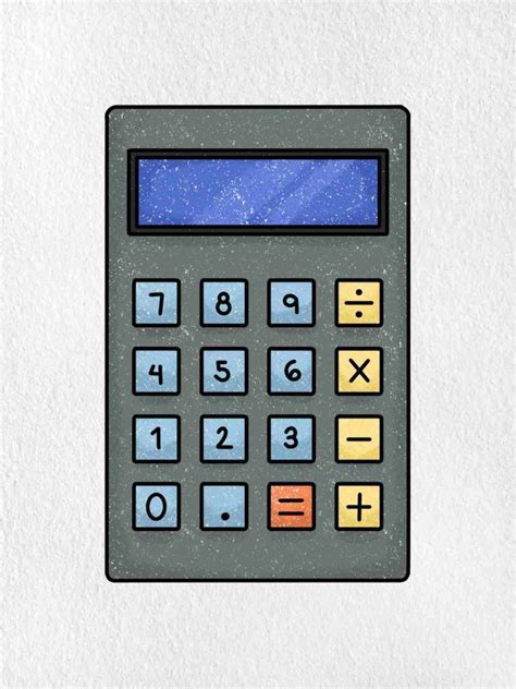 How To Draw A Calculator Helloartsy