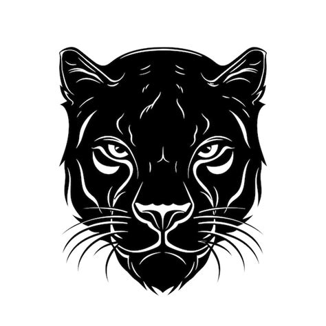 Premium Vector Panther Head Logo Design Abstract Drawing Panther Face