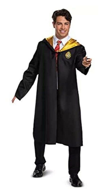 Harry Potter Hufflepuff Robe Deluxe Tween Adult Costume Ebay