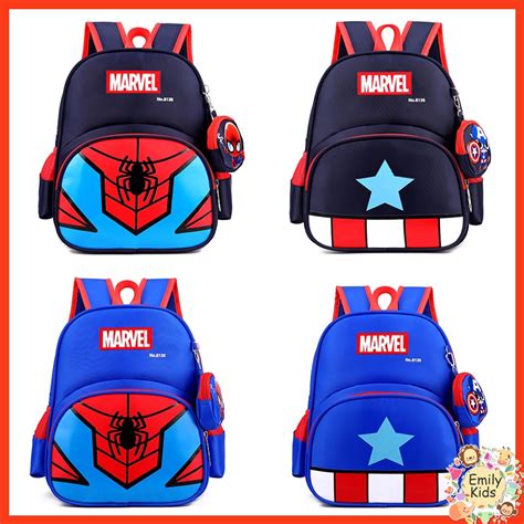 GGS Mochila Escolar Infantil Para Pré Escola Da MARVEL Homem Aranha