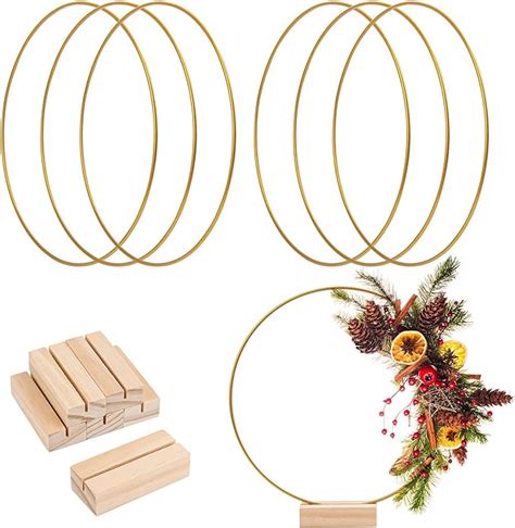 Amazon Framendino 12 Pack 8 Inch Metal Floral Hoop Rings