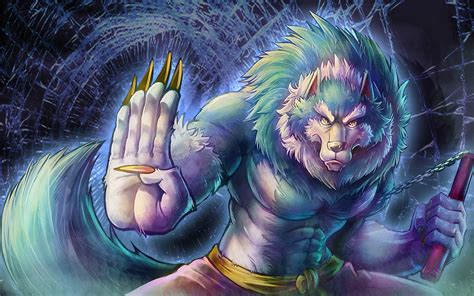 Jon Talbain Darkstalers Lobisomem Anime Arte