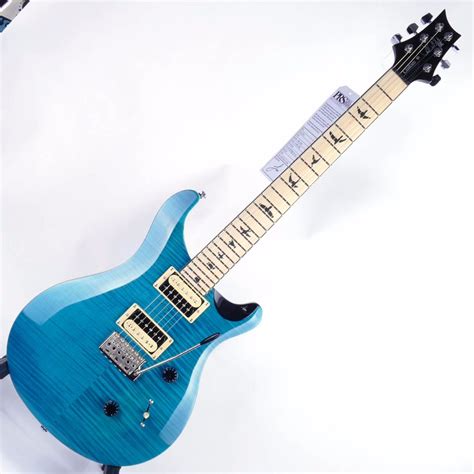 Prs Ltd Edition Se Custom 24 Satin Maple Neck Sapphire Live Louder