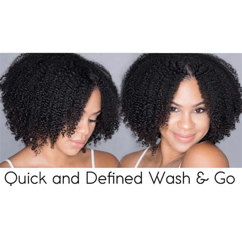 Quick And Defined Wash N Go How To Grow Natural Hair Natural Hair