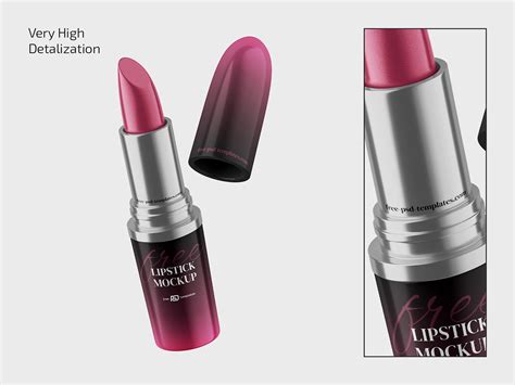 Free Lipstick Psd Mockup Behance