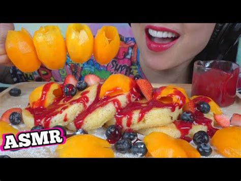 ASMR FRESH FRUIT PLATTER EATING SOUNDS NO TALKING SAS ASMR