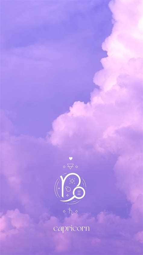 Capricorn Aesthetic Astrology Pastel Cloud Theme For Phone Iphone And