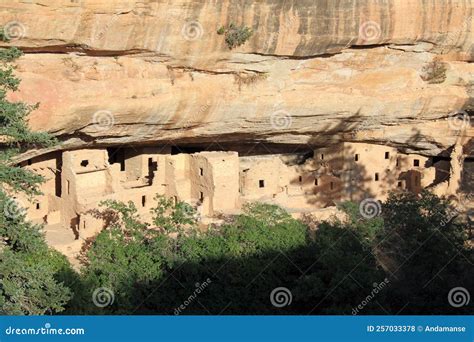 Mesa Verde Cliff Dwellings stock photo. Image of dwellings - 257033378