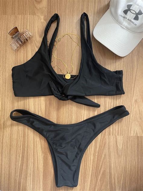 Zaful Black Bikini In Large Women S Fashion Swimwear Bikinis Swimsuits On Carousell