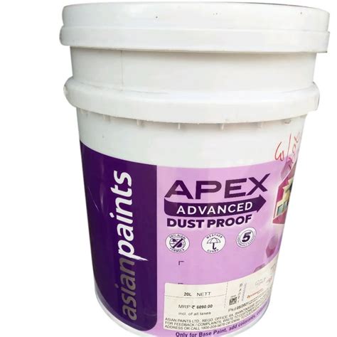 Asian Paints Apex Advanced Dust Proof 20 Ltr At 4199 Bucket In Nabha