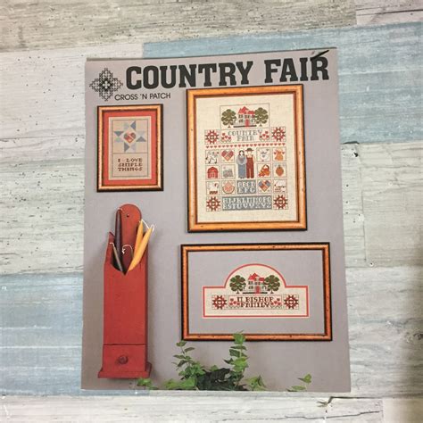 Country Fair Cross Stitch Pattern Chart Booklet Leaflet Cross N Patch