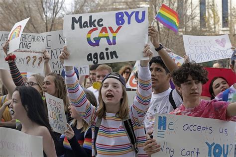 Mormon Students Protest Byu Stance On Same Sex Behavior Ap News