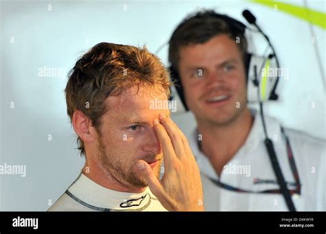 British Formula One Driver Jenson Button Of Brawn Gp During The Third