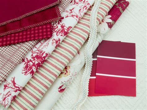 Red And White Interior Design Plan Stock Image Image Of Options Home