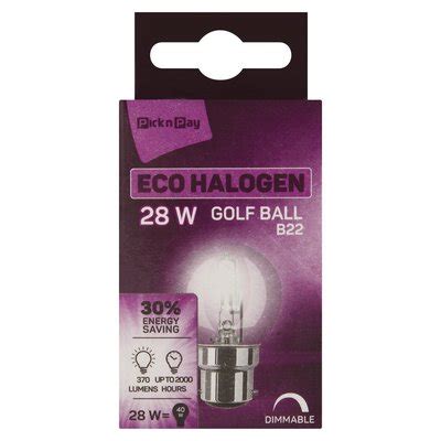 Pnp W Bayonet Cap Eco Halogen Golfball Pnp