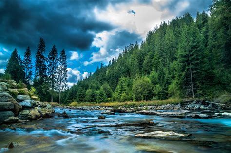 Baggrunde Vand Sky Himmel Plante Bl Natur Fluvial Landforms Of