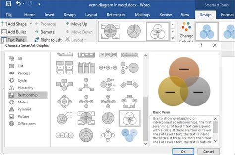 Diagramas De Venn Excel Diagrama De Venn En Word My