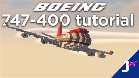 Minecraft Boeing 747 400 Tutorial Youtube