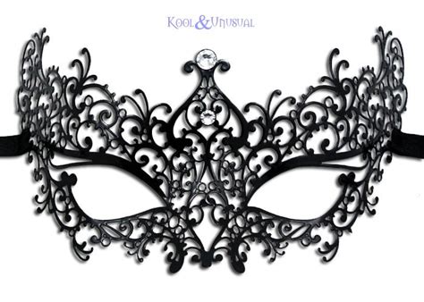 Masquerade Mask Template Mask Masquerade Metal Lace Black Metal