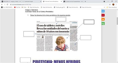 Colocar Los Elementos De La Cronica Periodistica Brainly Lat