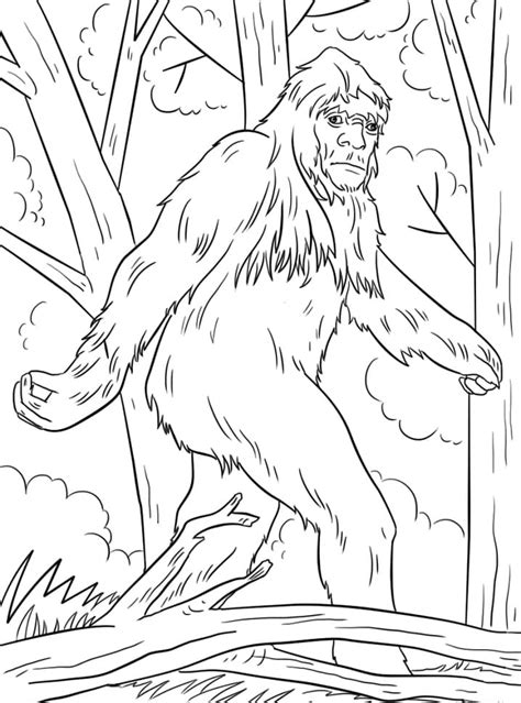 Printable Bigfoot Coloring Page Download Print Or Color Online For Free