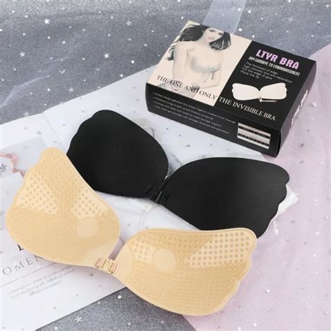 Silicone Feather Wings Push Up Bra Self Adhesive Strapless Invisible