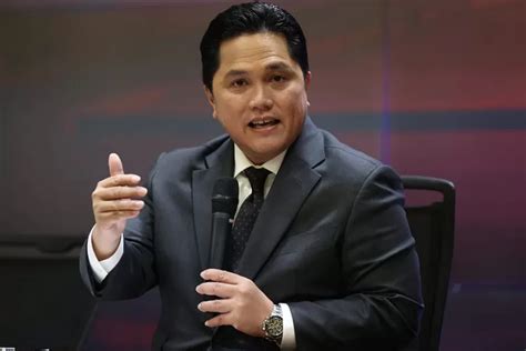 Reaksi Erick Thohir Soal Cawapres Saya Tegak Lurus Sama Pak