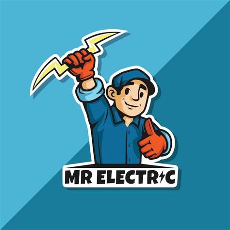 Premium Vector Mister Electric Logo Electrician Logo Electricity