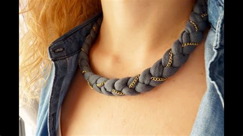 Como Hacer Un Collar Con Trapillo Youtube