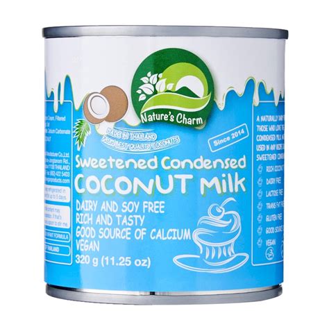 Nature S Charm Sweetened Condensed Coconut Milk G Thailand