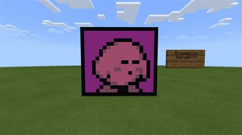 Kirby pixel art : r/Minecraft