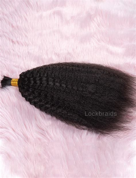 Bulk Human Hair For Braiding Kinky Straight Human Hair Braid Extension